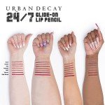 URBAN DECAY 24/7 Glide-On Waterproof Lip Pencil (Manic - Rosy Wine), Smudge-Proof, Longwearing Lip Liner, Smooth & Creamy Colors, Moisturizing Formula with Vitamin E - 0.04 oz