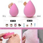 GOERTI Makeup Sponge Set, 14PCS Multi-color Blender Sponges for Liquid, Cream and Powder, Triangle Puffs, Mini Beauty Blender, Thumb Powder Puff (Pink)