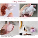 GOERTI Makeup Sponge Set, 14PCS Multi-color Blender Sponges for Liquid, Cream and Powder, Triangle Puffs, Mini Beauty Blender, Thumb Powder Puff (Pink)