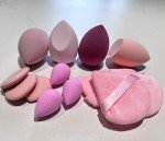 GOERTI Makeup Sponge Set, 14PCS Multi-color Blender Sponges for Liquid, Cream and Powder, Triangle Puffs, Mini Beauty Blender, Thumb Powder Puff (Pink)
