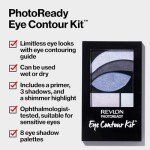 Revlon PhotoReady Eye Contour Kit, Eyeshadow Palette with 5 Wet/Dry Shades & Double-Ended Brush Applicator, Pop Art (535), 0.1oz