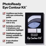 Revlon PhotoReady Eye Contour Kit, Eyeshadow Palette with 5 Wet/Dry Shades & Double-Ended Brush Applicator, Pop Art (535), 0.1oz