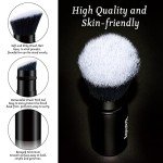 Makeup Brush Kabuki Face Brushes Retractable Travel Blush Kabuki Brush Portable Flawless for Foundation, Powder Blush, Bronzer, Buffing, Liquid, Cream, Cruelty Free with Cover(1PCS)