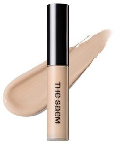 THE SAEM Cover Perfection Tip Concealer, Liquid Multi-Use Concealer, Full Coverage Makeup for Acne Dark Spots Dark Circles Hyperpigmentation and Blemishes, 0.2 fl.oz. (#1.75 Middle Beige)