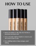 THE SAEM Cover Perfection Tip Concealer, Liquid Multi-Use Concealer, Full Coverage Makeup for Acne Dark Spots Dark Circles Hyperpigmentation and Blemishes, 0.2 fl.oz. (#1.75 Middle Beige)