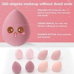 8 PCS Makeup Sponges Blender Latex-Free Vegan Beauty Sponge Professional Beauty Sponge Blender Makeup Egg Foundation Blending