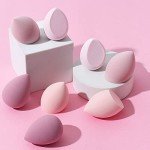 8 PCS Makeup Sponges Blender Latex-Free Vegan Beauty Sponge Professional Beauty Sponge Blender Makeup Egg Foundation Blending
