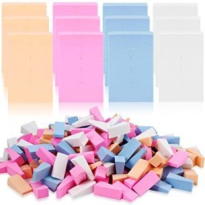 480 Pieces Makeup Wedges Sponges Cosmetic Triangle Makeup Sponges for Foundation Mini Applicator Latex Tools Accessories Powder Liquid Eye Shadow, 4 Colors