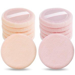Sibba Beauty Blender Makeup Sponge 12 PCS Fluffy Make Up Foundation Applicator Face Blending Setting Pads Cosmetics Matte Loose Powder Body Paint Wet Dry Application Brushes (pink/skin color)
