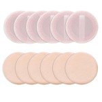Sibba Beauty Blender Makeup Sponge 12 PCS Fluffy Make Up Foundation Applicator Face Blending Setting Pads Cosmetics Matte Loose Powder Body Paint Wet Dry Application Brushes (pink/skin color)