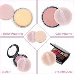 Sibba Beauty Blender Makeup Sponge 12 PCS Fluffy Make Up Foundation Applicator Face Blending Setting Pads Cosmetics Matte Loose Powder Body Paint Wet Dry Application Brushes (pink/skin color)