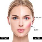 FOCALLURE Blush and Highlighter Palette,3 in 1 Makeup Powder, Cruelty-Free Matte, Shimmer Illuminator for a Glowing Look,#03