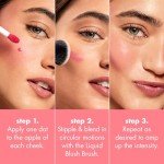 e.l.f. Camo Liquid Blush, Long-lasting Liquid Blush For High-pigment Color, Creates A Soft, Dewy Finish, Vegan & Cruelty-free, Cheeky Lychee