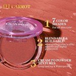 UCANBE Matte Cream-To-Powder Blush Makeup Palette, Highly Pigmented Lightweight Blush for Cheek and Eye, Blendable Flawless Velvety Coverage Face Blushes Make up 0.25 Ounce, Carrot