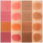 8 Colors Face Matte Blush Palette Shading Blusher with Brush - Buildable Facial Cheek Blusher Contour Bronzing Pressed Powder Makeup Pallet Women Gift Set (Multicolor, Standard size)