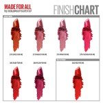 Maybelline Color Sensational Made for All Lipstick, Crisp Lip Color & Hydrating Formula, Fuchsia For Me, Bright Pinky Red, 1 Count