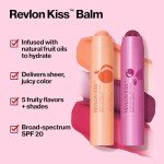 Revlon Kiss Tinted Lip Balm with SPF 20, Hydrating, Flavored, Infused with Natural Fruit Oils, 035 Berry Burst, 0.09 oz