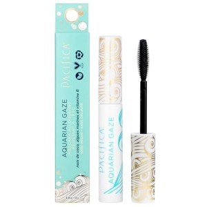 Pacifica Aquarian Gaze Mascara – Abyss (Black) Water-Resistant Long Lash Mascara, Lengthening & Smudge-Proof, Vegan & Cruelty-Free