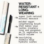 Pacifica Aquarian Gaze Mascara – Abyss (Black) Water-Resistant Long Lash Mascara, Lengthening & Smudge-Proof, Vegan & Cruelty-Free