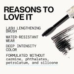 Pacifica Aquarian Gaze Mascara – Abyss (Black) Water-Resistant Long Lash Mascara, Lengthening & Smudge-Proof, Vegan & Cruelty-Free