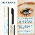 Pacifica Aquarian Gaze Mascara – Abyss (Black) Water-Resistant Long Lash Mascara, Lengthening & Smudge-Proof, Vegan & Cruelty-Free