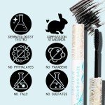 Pacifica Aquarian Gaze Mascara – Abyss (Black) Water-Resistant Long Lash Mascara, Lengthening & Smudge-Proof, Vegan & Cruelty-Free