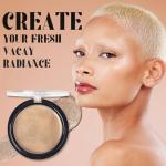 UCANBE Cream Bronzer for Face & Body, Natural Golden Sun-Kissed Glow Highlighter, Luminous Buildable Coverage for Long Lasting Bronzed Glow, Lightweight Brighten Contour Multi-Use Makeup Palette