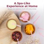 Kopperko 100 Pack 2.5 Inch Cosmetic Spatulas - Small Plastic Spatula for Cosmetics, Creams, & Crafts | Makeup Spatula or Multipurpose Mini Applicator for Mixing, Skincare, or Scraping Jars | Pink