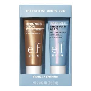 e.l.f. SKIN The Hottest Drops Duo, Holy Hydration! Thirst Burst & Bronzing Skincare Set, For A Dewy, Sun-Kissed Look, Vegan & Cruelty-Free