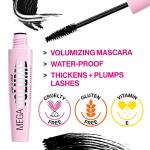 wet n wild Mascara Mega Volume - Volumizing, Waterproof, Smudge-Resistant, Cruelty-Free, Gluten-Free, Sulfate-Free & Vegan - Very Black