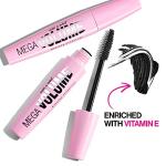 wet n wild Mascara Mega Volume - Volumizing, Waterproof, Smudge-Resistant, Cruelty-Free, Gluten-Free, Sulfate-Free & Vegan - Very Black