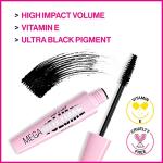 wet n wild Mascara Mega Volume - Volumizing, Waterproof, Smudge-Resistant, Cruelty-Free, Gluten-Free, Sulfate-Free & Vegan - Very Black