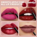 Teenitor 200 Pcs Mascara Wands & Lip Applicators - Disposable Makeup Applicators in Hot Red