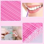 500 Pcs Micro Applicator Brush, Micro Swabs, Disposable Eye Lashes Mascara Wands for Eyelash Extension Tbestmax