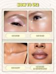 SHEGLAM Lunar Glow Highlighter Face Highlighter Multichrome Glitter Shimmer Highlighter Makeup Eye Face Body Highlighter Illuminator, Silky Creamy Eyeshadow-Vanilla Frost