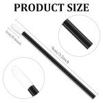 Chanaco 200Pcs Lip Wands Applicators Disposable Black Lip Brushes for Lipstick Lip Gloss Testers Wands Lint Applicator Makeup Beauty Tools for Women