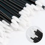 Chanaco 200Pcs Lip Wands Applicators Disposable Black Lip Brushes for Lipstick Lip Gloss Testers Wands Lint Applicator Makeup Beauty Tools for Women
