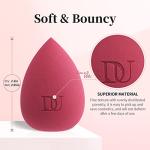 DUcare Makeup Blender Sponge for blending liquid Foundations, Powders and Creams. Flawless, Professional Streak Free Application Blend, Vegan, Cruelty Free