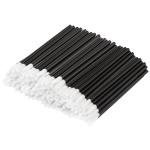 Chanaco 200Pcs Lip Wands Applicators Disposable Black Lip Brushes for Lipstick Lip Gloss Testers Wands Lint Applicator Makeup Beauty Tools for Women