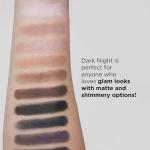Klasme Dark Night Eyeshadow Palette | 10 High-Pigment Shades for Smokey Eyes | Matte & Shimmer Finishes | Includes Dual-Ended Brush & Primer