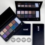 Klasme Dark Night Eyeshadow Palette | 10 High-Pigment Shades for Smokey Eyes | Matte & Shimmer Finishes | Includes Dual-Ended Brush & Primer