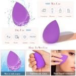 DAZLUTE 5 Pcs Makeup Sponge, Multi-colored Beauty Sponge Blender, Latex-Free Makeup Blender Sponges for Powder, Cream, Liquid Application
