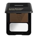 Black Radiance Pressed Powder, Pigment-Rich Matte Finish for Dark Skin Tones, Oil-Absorbing Compact with Mirror & Sponge - Rich Mahogany