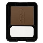 Black Radiance Pressed Powder, Pigment-Rich Matte Finish for Dark Skin Tones, Oil-Absorbing Compact with Mirror & Sponge - Rich Mahogany