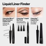 REVLON ColorStay Micro Easy Precision Liquid Eyeliner, Waterproof, Smudgeproof, Longwearing with Felt Tip Applicator, 301 Blackout, 0.057 fl oz