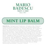Mario Badescu Moisturizing Mint Lip Balm for Dry Cracked Lips, Infused with Coconut Oil and Shea Butter, Ultra-Nourishing Lip Care Moisturizer for Soft, Smooth and Supple Lips, 0.35 Oz