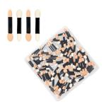 120PCS Eyeshadow Applicators with Organizer, Disposable Eyeshadow Sponge Brush Double-Sided, Multi-Purpose Makeup Tool