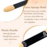 120PCS Eyeshadow Applicators with Organizer, Disposable Eyeshadow Sponge Brush Double-Sided, Multi-Purpose Makeup Tool