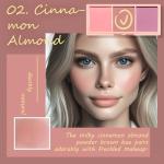3 Color Matte Pink Blush Palette with Brush, Long Lasting Cheek Makeup, Light and Smooth Blush Powder for Face Beauty