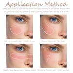 3 Color Matte Pink Blush Palette with Brush, Long Lasting Cheek Makeup, Light and Smooth Blush Powder for Face Beauty